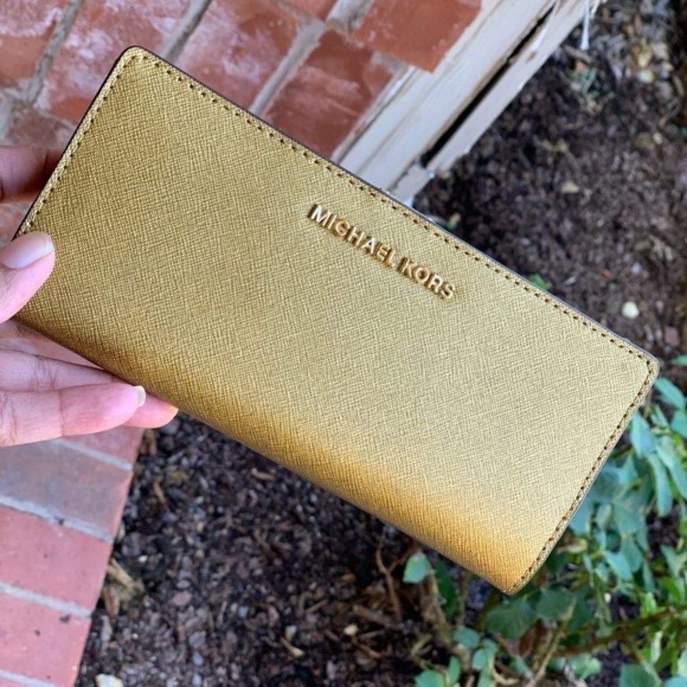 Michael kors Sofia shoulder bag+wallet set golden - Picture 6 of 7